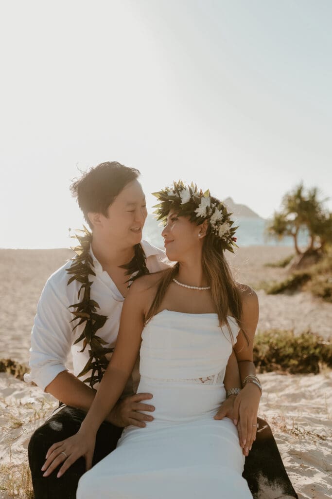O'ahu Elopement at Lanikai Beach Hawai'i
